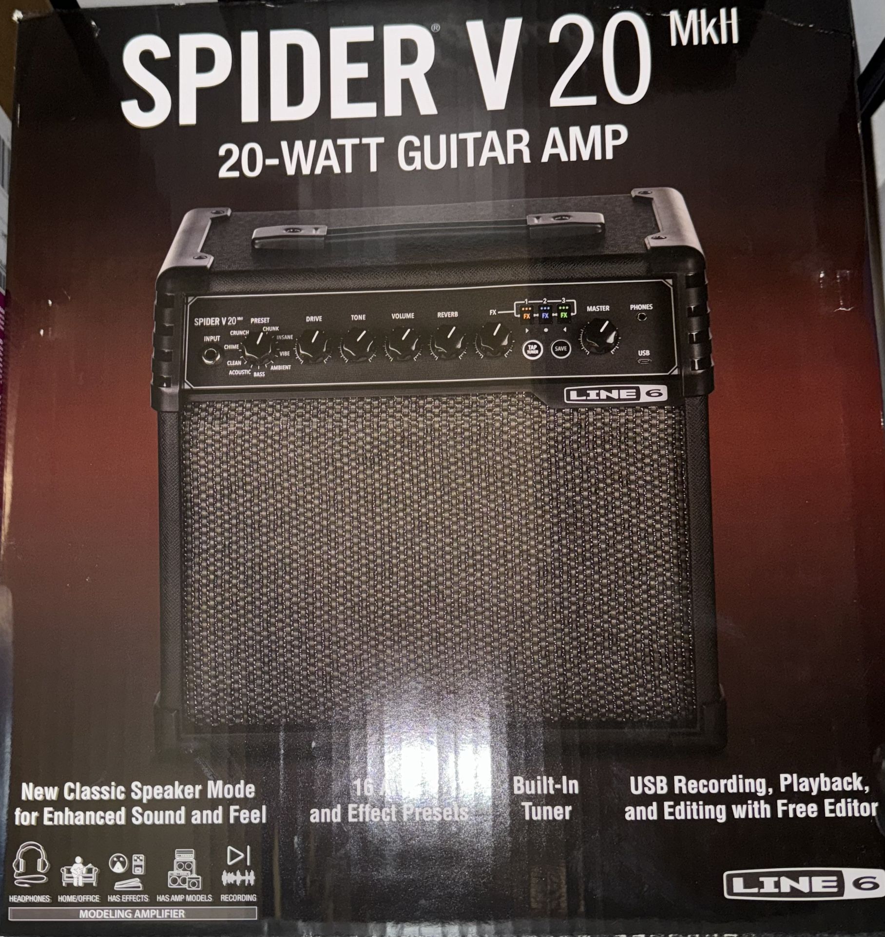 Guitar Amp - Line 6 Spider V 20 MKII Guitar Amplifier