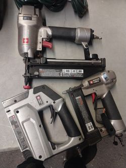 PORTER CABLE AIR GUN 16° 23° AND STAPLE GUN 