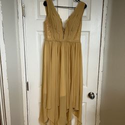 Gold Bridesmaid Dress 