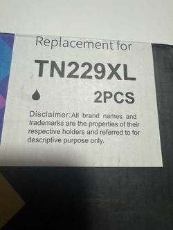 TN229XL Compatible Black Toner Cartridges 2-Pack - High Yield Replacement for Brother Printers
