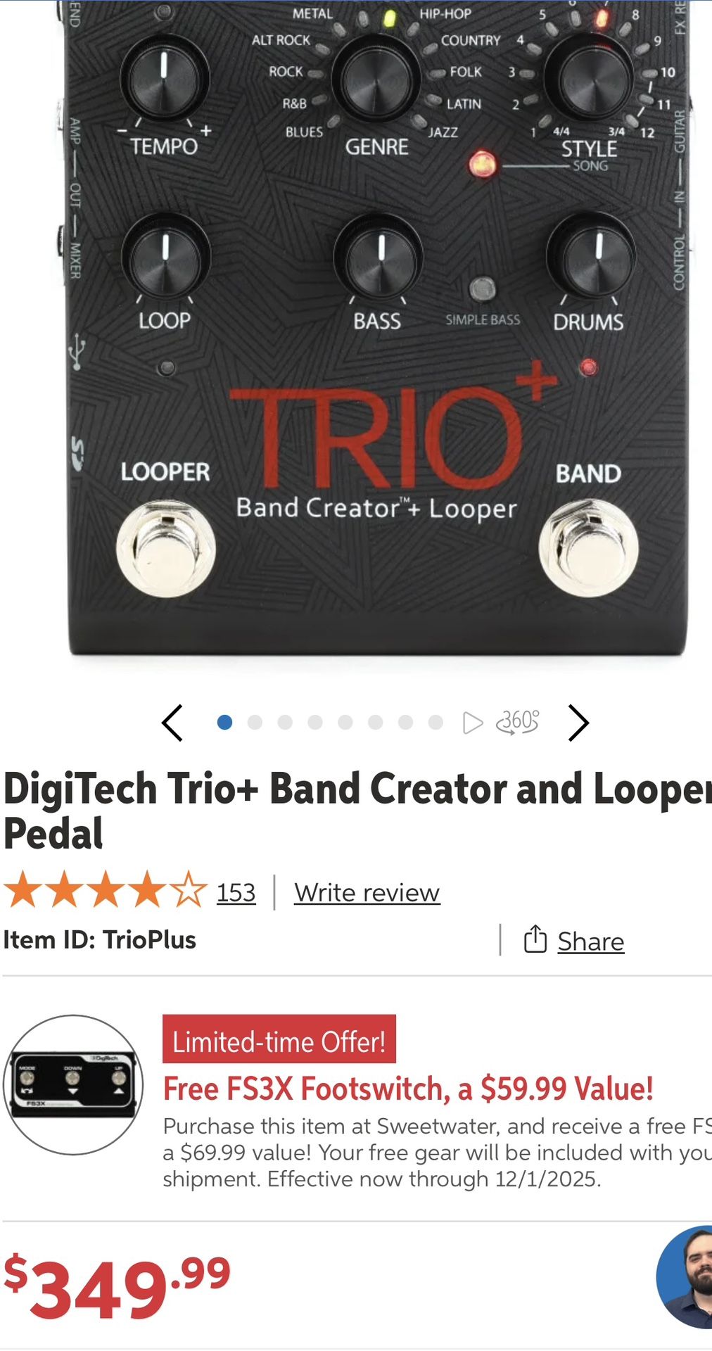 Trio Plus Looper/Band Creator