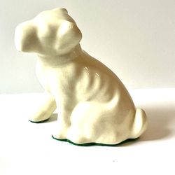 Antique Dog Figurine With Crazing