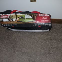 4 Person Camping Tent New Just Used Inside House Once 