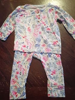 Baby Girl Floral Two-Piece sleep Outfit