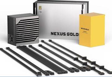 Nexus Gold 750W Computer Power Supply | Fully Modular | ATX 3.1 PCIe 5.1 | 80 Plus Gold | 600W 12V-2x6 Cable | JP Capacitors | ECO Mode |
