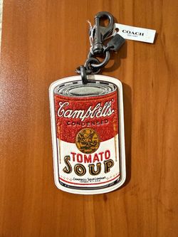 Coach Andy Warhol Campbell’s Tomato Soup Can Bag Charm / Keyring