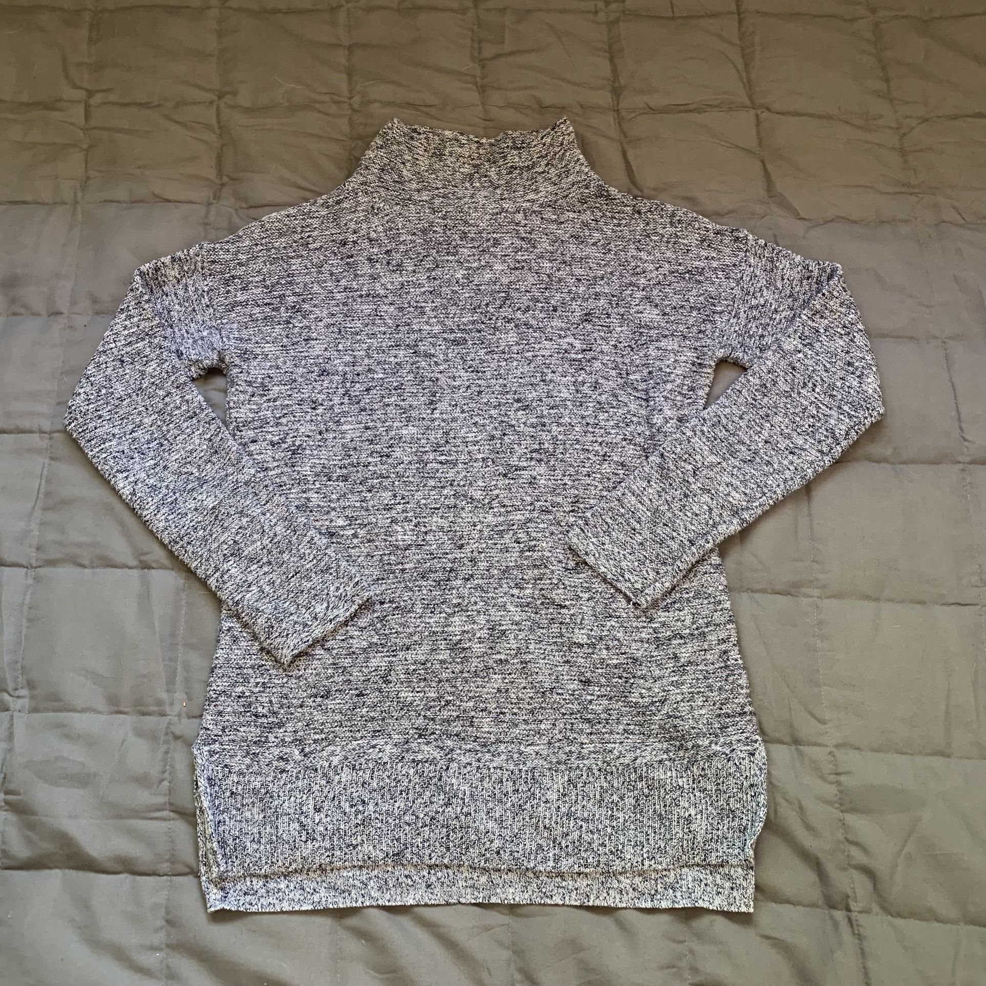 Grey Knitted Long Sleeve Turtle Neck, Old Navy