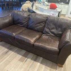 Leather Sofa    Leather  Chaise   Leather Love Seat  300 Dollars For All