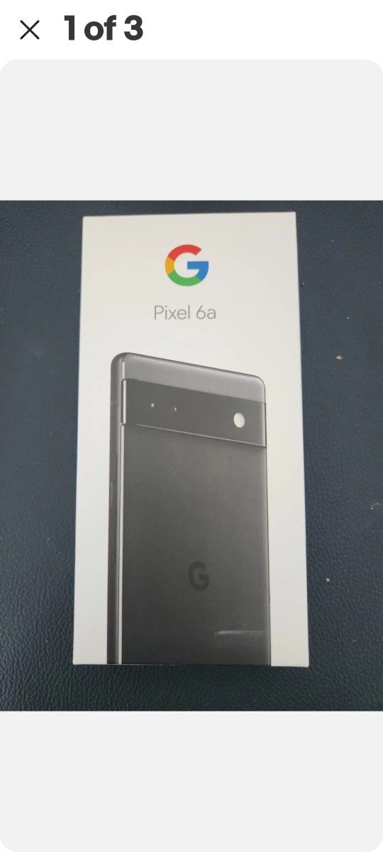 Brand New Unlocked Google Pixel 6a Charcoal Color