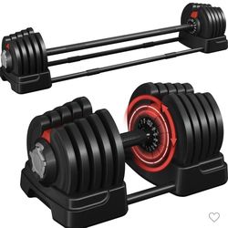 4-90lbs 2-in-1 Quick-Adjust Dumbbell Weight Set With Anti-Slip Handle for Home Gym