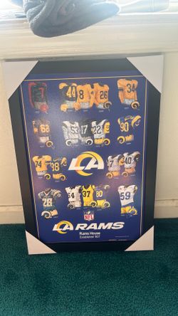 LA Rams NFL Uniform History Framed Poster