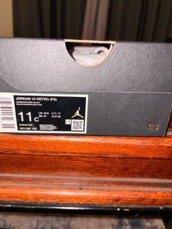 Jordan 12 Retro PS Size 11C White/Gym Red-Black