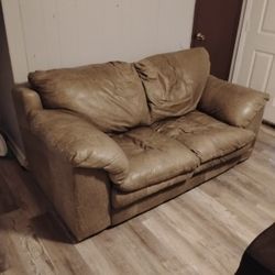 Large Leather Couch 