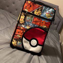2018 The Pokémon Company Pokémon 18" Rolling Kids' Carry On Suitcase VG Cond