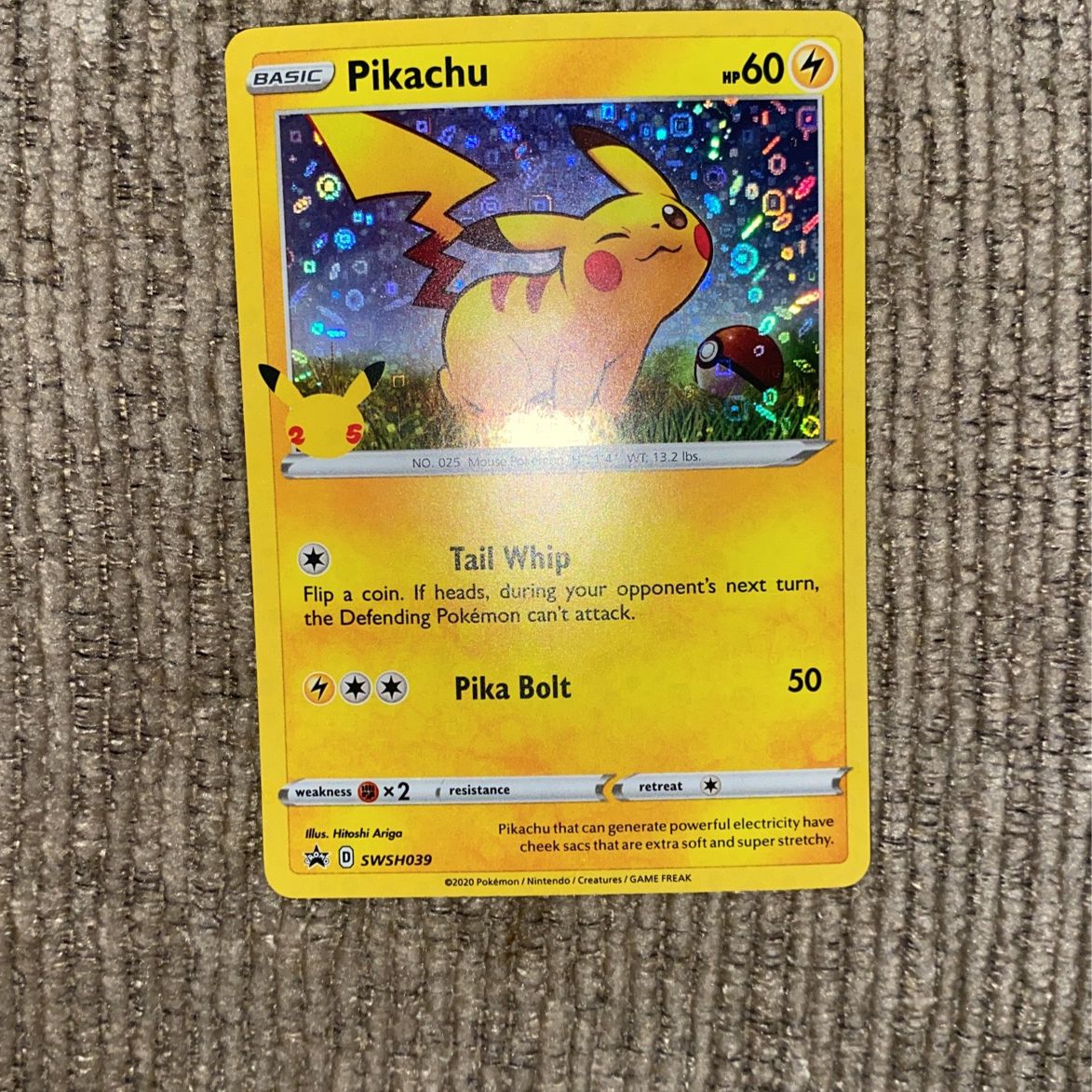 Pikachu Tail Whip Card For Sale In Winter Park Fl Offerup