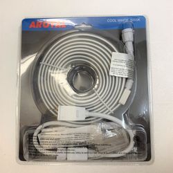 10ft LED Rope Light, Tape Light, Waterproof 3000K