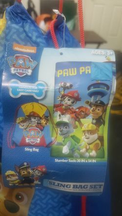 Brand new paw patrol sleeping bag