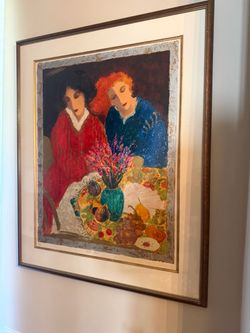 Roy Fairchild-Woodard "Bright Colours" Hand Signed Limited Edition Serigraph 33/350 – Professionally Framed 36" x 29.5"