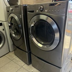 Lg washer and  gas dryer set