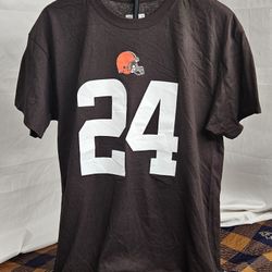 Men's NFL Apparel Nick Chubb  Cleveland Browns Name & Number T-Shirt Size Large