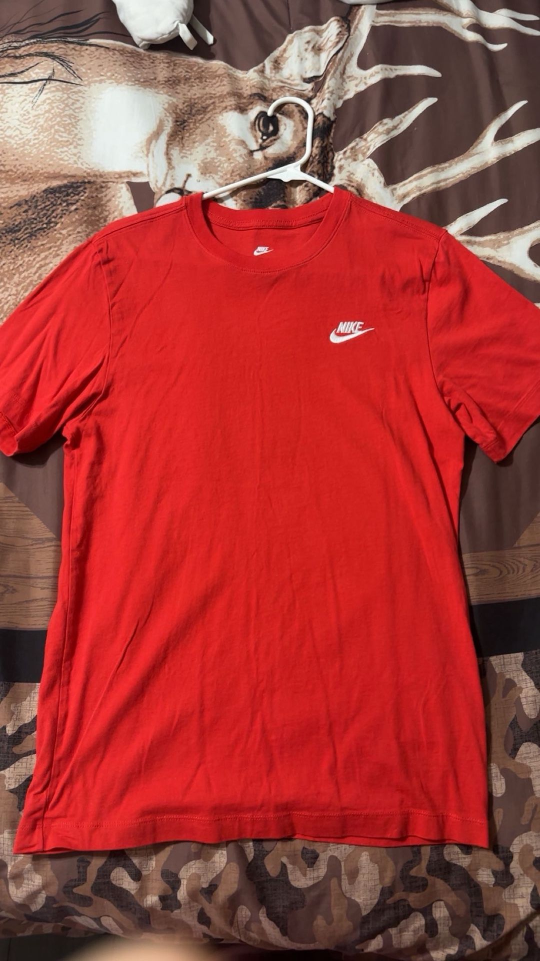 red nike shirt