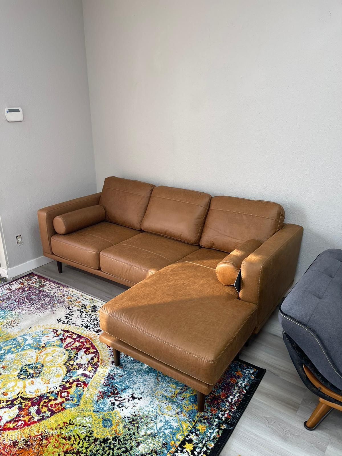 Arroyo Caramel Reversible Sectional Sofa