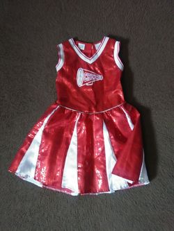 Cheerleader Sequence Dress with Pom Pom