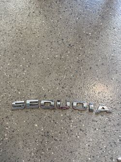 Toyota Sequoia Chrome Emblem Badge Letters