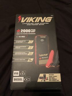BRAND NEW IN THE BOX VIKING JUMP STARTER AND POWER BANK