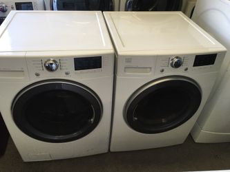 Kenmore washer dryer set white