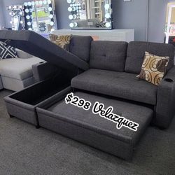 ✅️✅️Convertible Sectional
Reversible Convertible Sectional W/Cup Holders & Storage✅️✅️