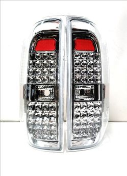 TAIL LIGHTS FOR 2014-2021 TOYOTA TUNDRA PAIR FULL LED TAIL LIGHT BRAKE/REVERSE LAMPS CHROME