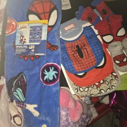Spiderman/spidey Baby Blanket Set 