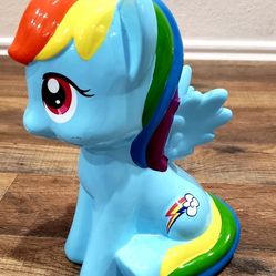 My Little Pony Ceramic Piggy Bank 6in x 10in 