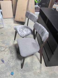 Mid-Century Modern Dining Chairs Set of 2