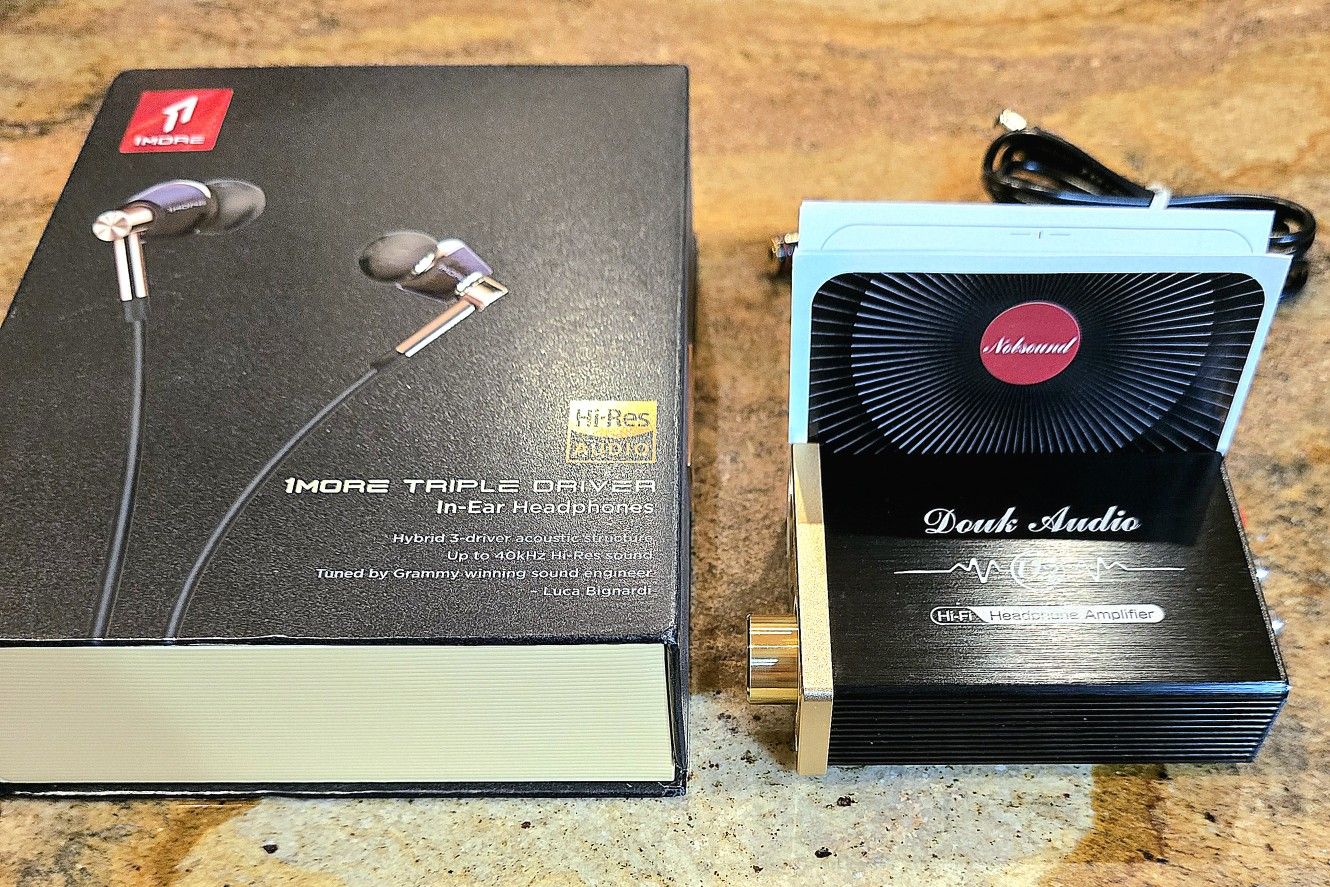 Headphones and Mini Amp