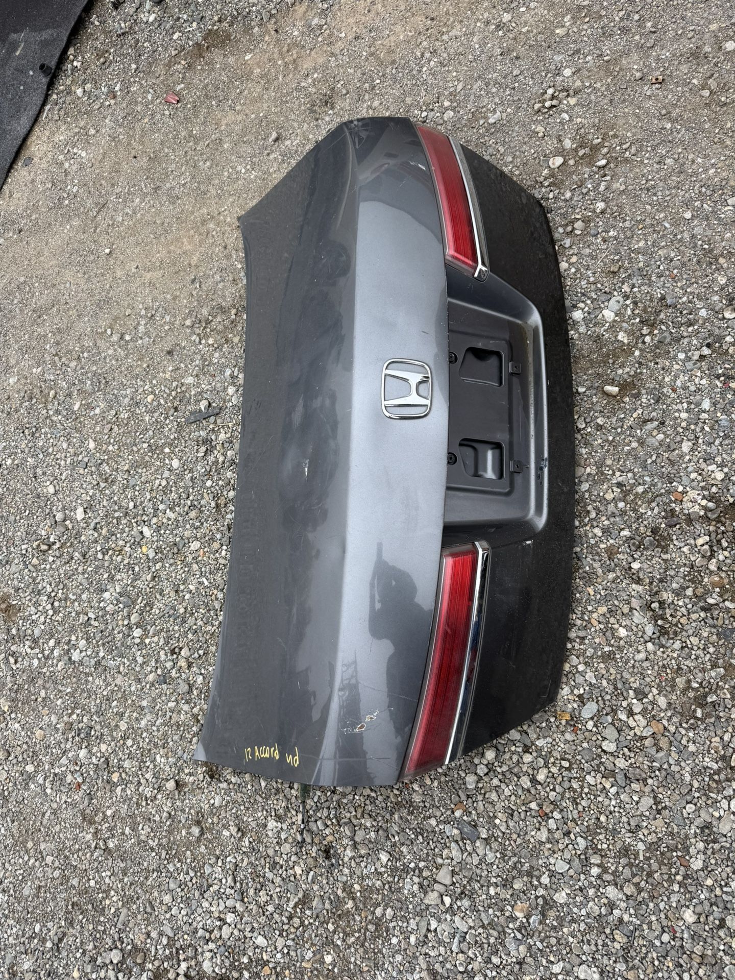 Trunk Lid 2012 Honda Accord 4 Dr Dents Gray