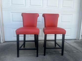 Orange Barstools