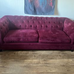 Red wine sofa