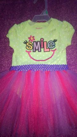 4/6 months handmade onsie tulle dress