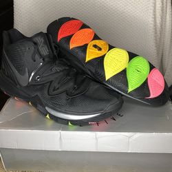Nike Kyrie 5 Black Rainbow Soles (Size 12M)