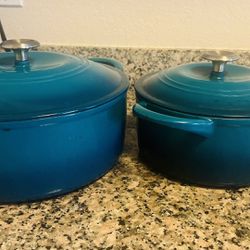 Teal Tramontina Enameled Cast Iron Dutch Oven