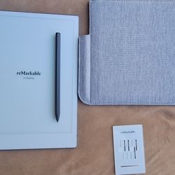 Remarkable 2 Bundle With Stylus, Case, and Tips