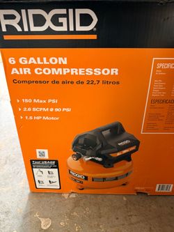 Ridgid 6 gallon air compressor