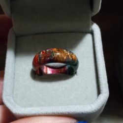 New Resin Opal Rings Different Sizes 7-9 Great Rings Very Pretty $20 A Piece