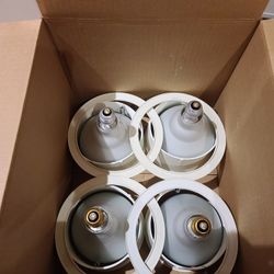 Used, tested, and cleaned, flood lights With their housing 