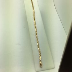 14k Yellow Gold Bracelet 8 1/2”
