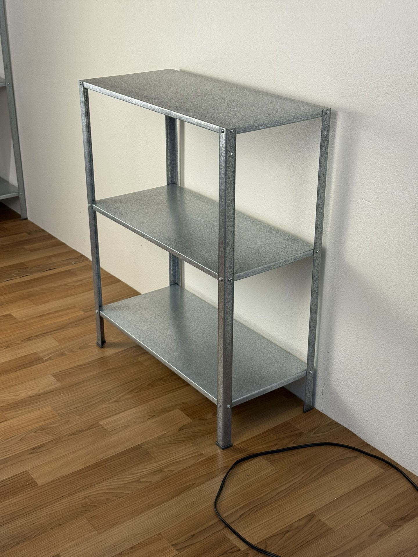 Steel Shelving Unit - Modern Metal Minimalist Shelf