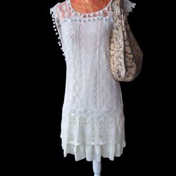 White Lace Sundress Sm