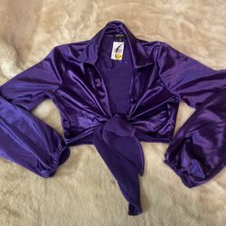 Purple Crop Open Top